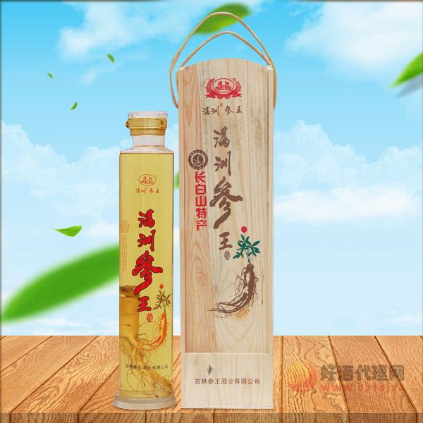 满洲参王酒（礼品木盒）2L