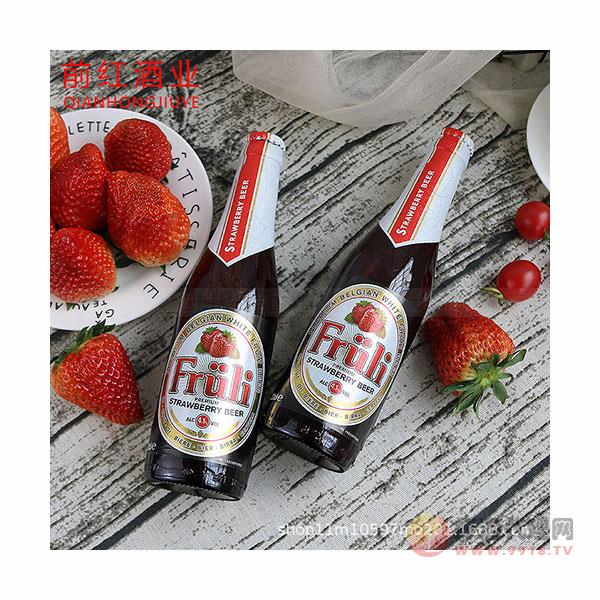 比利时原装进口啤酒芙力草莓啤酒330ml