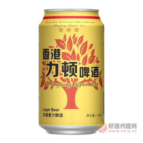 香港力顿啤酒 头道麦汁金罐 330ml